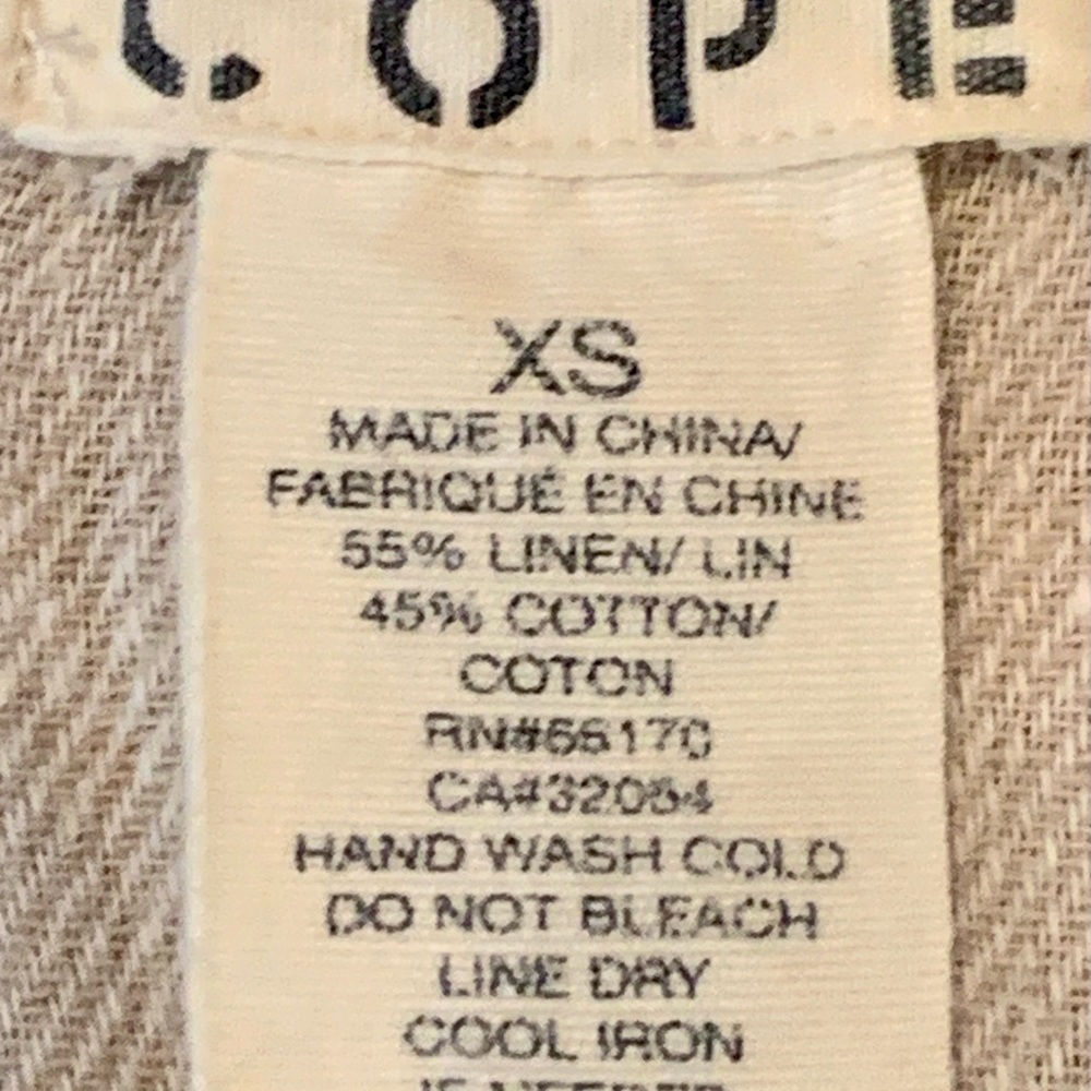 Urban Outfitters COPE Linen Blend Dress in a Natural Color sz XS - Picture 13 of 13
